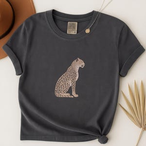 Leopard Print Comfort Colors TShirt, Vintage Cheetah Graphic Tee, Trendy Animal Print Shirt, Retro Wild Boho Style Leopard Tee, Jungle Shirt