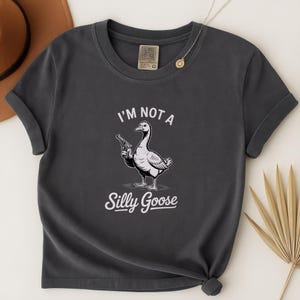 Silly Goose Shirt, Got Too Silly Shirt, Goose Tee, Funny Meme Goose T-Shirt Silly Goose Tshirt Goose Lover Gift Comfort Colors Retro Cowgirl