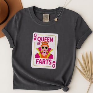 Queen of Farts Shirt, Funny Fart Tshirt for Women, Toilet Humor Tshirt, Joke Tee, Fart Master Unisex Gift, Flatulence Prank Fart Graphic Top