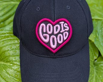 God is Good — Puffy Embroidery Design for Stylish Caps or Clothing 3D Puff Embroidery Cap Embroidery Puffy Style Formats: DST, PES, Jef, HUS