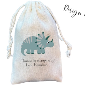 Dinosaur Party Favor Bags: Dino Birthday Goodie Bags design 4