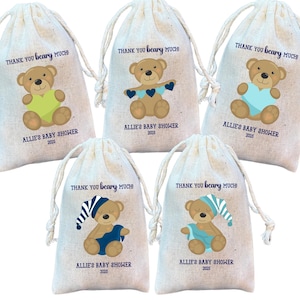 Teddy Bear Party Favor Bags: Baby Shower Goodie Bags