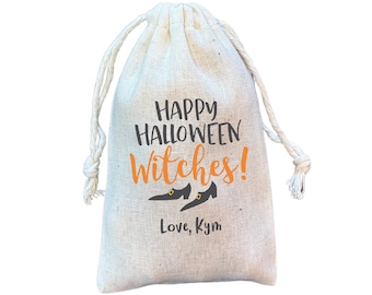 Personalized Halloween Goodie Bag: Witch Design Trick or Treat Favor