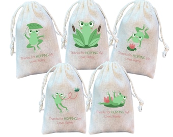 Frog Favor Bags: Birthday Party Goodie Bags