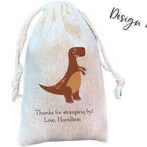 Dinosaur Party Favor Bags: Dino Birthday Goodie Bags design 2