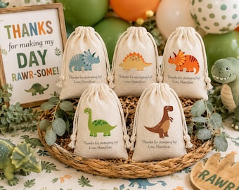 Dinosaur Party Favor Bags: Dino Birthday Goodie Bags