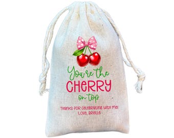 Cherry Party Favor Bags: Birthday, Baby Shower Goodie Bags