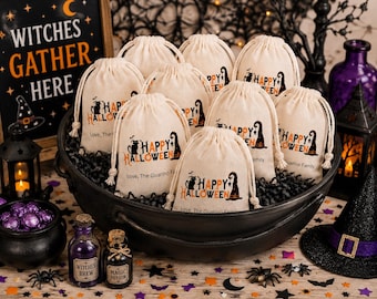 Personalized Halloween Favor Bag: Kids' Trick or Treat Goodie Bag