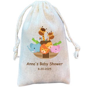 Noah&#39;s Ark Themed Party Favor Bags for Baby Shower, Religious Gift and Goodie Bag (Item 1347A)