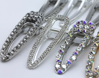 Rhinestone Bling Hair Clip | Large Barrette