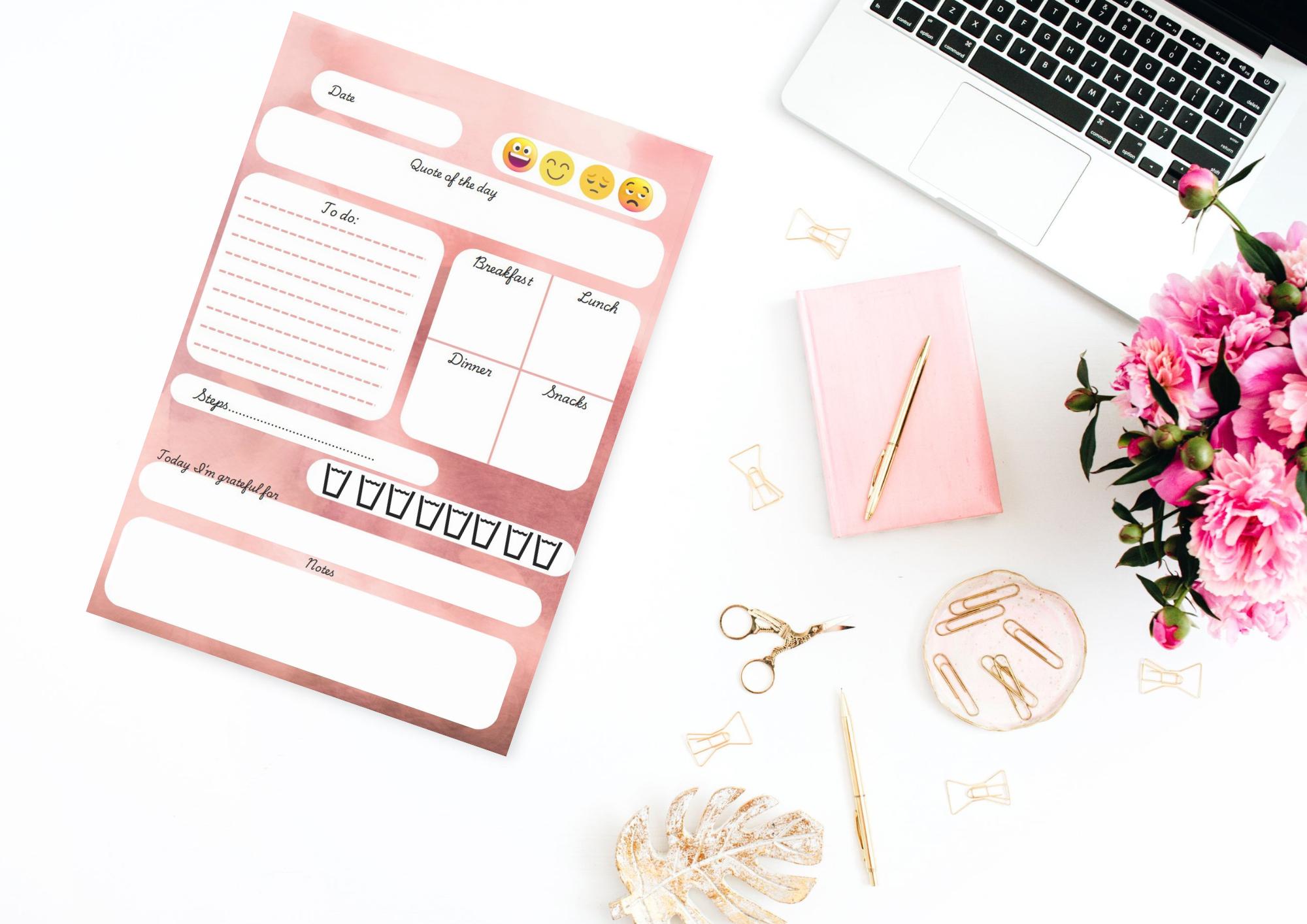 Printable Daily Habit Tracker | Digital Productivity Planner ...