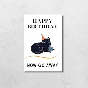 Funny Grumpy Cat Birthday Card: Sarcastic Printable (PDF Download)