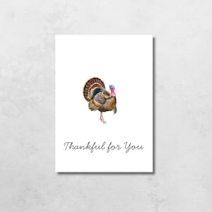 Printable Thanksgiving Card, Card for Thanksgiving, Happy Thanksgiving Card, Turkey Card, Thanksgiving Greeting Cards, Friendsgiving Cards