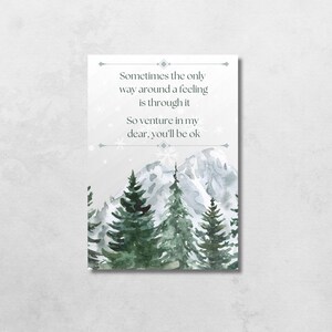 Afdrukbare steunkaart, kaart voor echtscheiding, kaart voor uit elkaar gaan, aan jou denken, motiverende quote, instant download, zelfliefde, geestelijke gezondheid