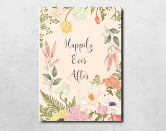 Tarjeta de boda floral / IMPRIMIBLE 5x7 (Descarga en PDF)