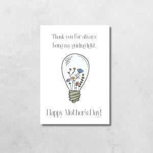 Tarjeta imprimible para el Día de la Madre Tarjeta de felicitación para el Día de la Madre Descarga e impresión instantáneas, regalo fácil y sencillo
