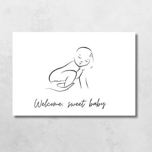 Printable Baby Card, Printable Baby Shower Card, Card for Baby Shower, New Baby Card, Baby Shower Card Printable, Baby Card, Digital Card