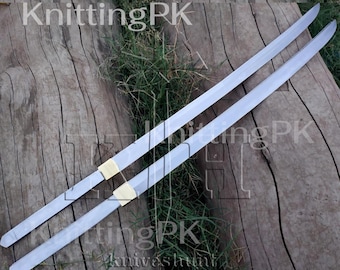 Handcrafted Zangetsu Sword | 36” Blank Blade Ichigo Sword | Bleach Anime Bankai Sword | Soul Reaper Cosplay Blades | Gift for Him