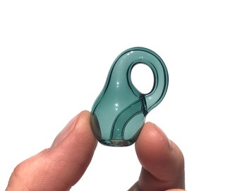 Teal Glass Klein Bottle