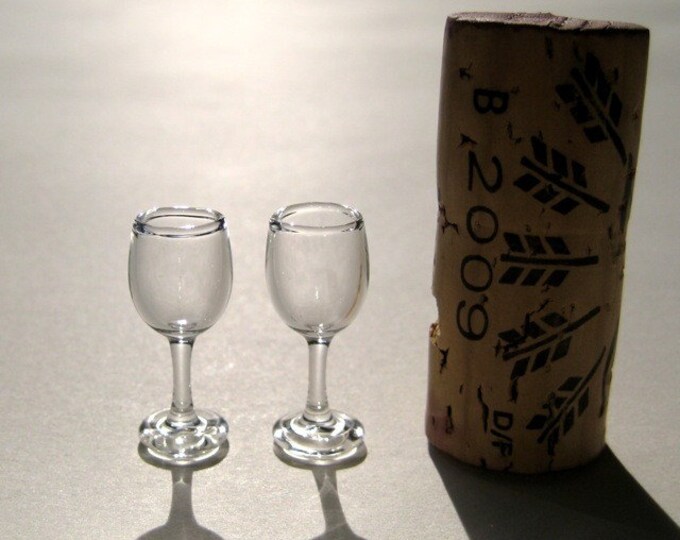 Miniature Wine Glasses Hand Blown Glass Etsy