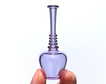 Miniature Glass Bottle in Purple