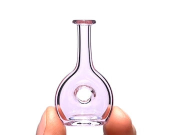 Miniature Glass Bottle in Pink