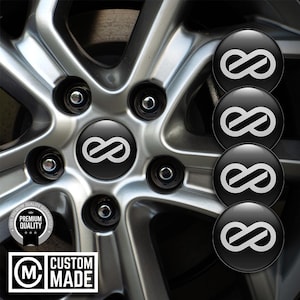 Enkei Center Caps Stickers | Domed Rim Decals | Enkei Hub Cap Badges | 3M Car Wheel Center Caps| Wheel Emblem Stickers- 77 Logo Models