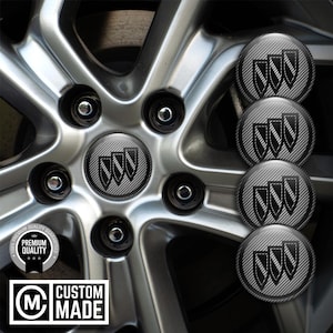 Buick Center Caps Stickers | Buick Domed Rim Decals | Hub Cap Badges | 3M Car Wheel Center Caps| Buick Wheel Emblem Stickers- 18 Logo Models