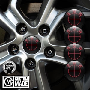 BMW Center Caps Stickers |Domed Rim Decals | BMW Hub Cap Badges |3M Car Wheel Center Caps| BMW M Sport Wheel Emblem Stickers-110 Logo Models