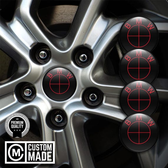 BMW Logo Aufkleber 4x BMW Silikon Aufkleber Für Radkappen - Glänzende Felgenembleme Selbstklebend Für Auto & Motorrad BMW Aufkleber