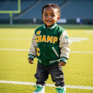 Personalised Kids & Adults Name Varsity Jacket, Customised Kids Varsity Jacket, Baseball style Jacket, Kids School Jacket, Unisex Jacket