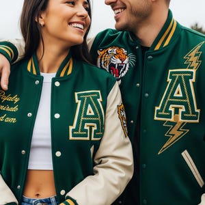 Custom Varsity Jacket | Chenille & Simple Embroidery | Personalized Letterman Jackets | Bulk and Single Orders | Team, School, Gift
