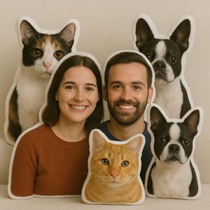 Personalized Photo DIY Humanoid Cushion Couple Toys Dolls Stuffed Boyfriend Face Pillow Doll Custom Father Mother Lifesize Picture Cushion