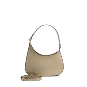 Bolso de hombro de piel italiana color crema, hecho a mano: diseño atemporal, piel italiana de primera calidad, opciones de transporte versátiles, hecho en Italia.