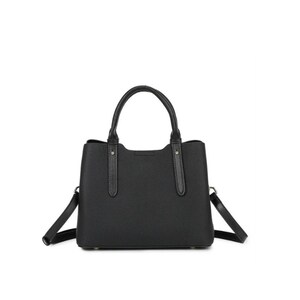 Sac à main en cuir noir fabriqué à la main - Cabas classique avec bandoulière, sac à main élégant, sac à bandoulière de luxe, fabriqué en Italie.