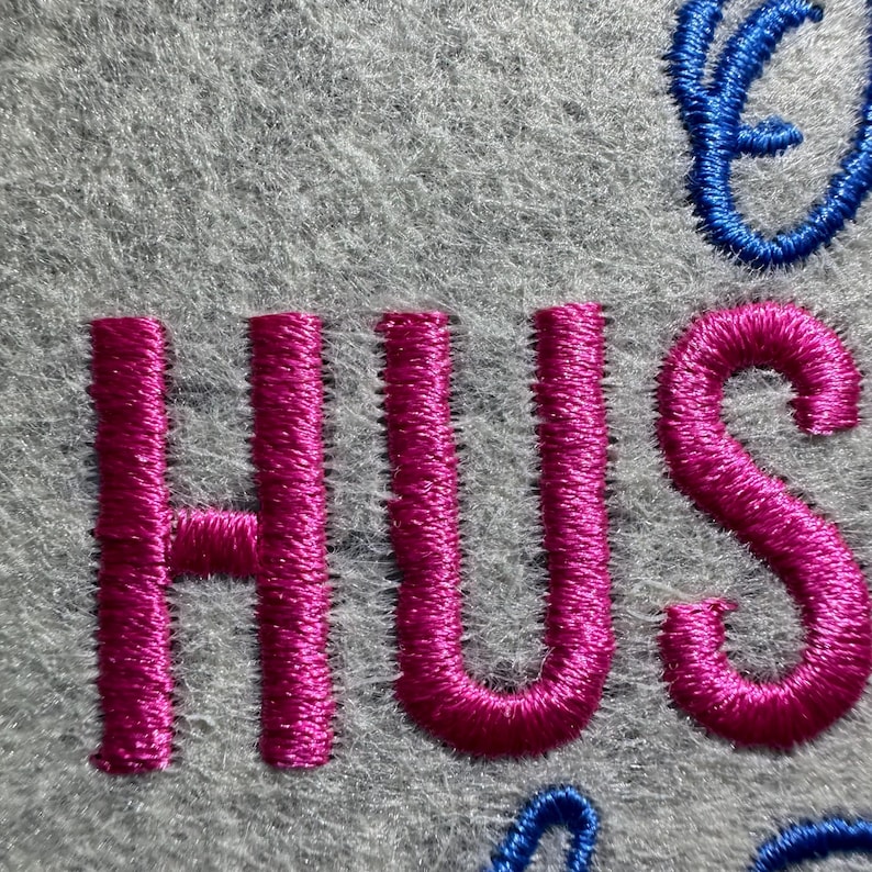 On My Husband’s Last Nerve embroidery design file — professionally digitized machine embroidery pattern for hats, shirts, and sweatshirts. Funny and relatable quote design with clean stitches and smooth outlines. Ideal for wife gifts, humorous apparel, or Valentine’s embroidery projects. Compatible with DST, PES, EXP, JEF, and HUS formats for instant digital download and perfect stitching results.
