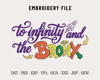 Bronx Funny Meme Embroidery Machine File for Hats, Humor NYC Cap Design, Urban Streetwear New York DST, Custom Dad & Trucker Hat PES