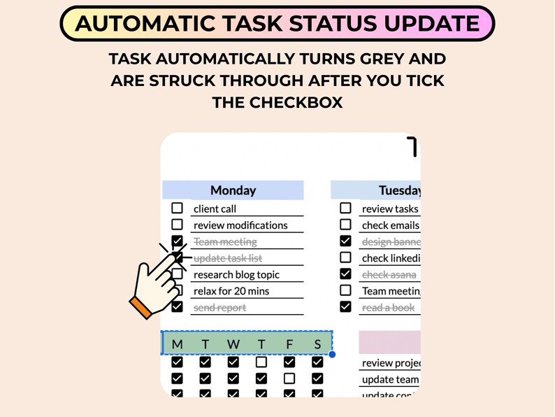 Google Sheets to Do List Template | Daily Weekly Monthly Task Tracker ...