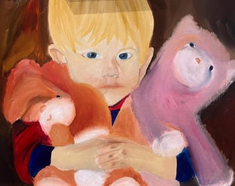 農夫の姿の巨大な蜂のアート アーティスト Jose Trujillo による絵画の