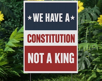 Keine Könige in Amerika widerstehen Protestschild DRUCKBAR, Anti-Trumpf-Protestplakat für März, digitaler Download, Kundgebung für politischen Aktivisten