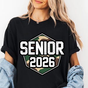 Senior 2026 Old School Camo PNG, Class of 2026 Shirt Png, Graduation 2026 Png, Camouflage Senior Sublimation Design, Digital Download, DTF