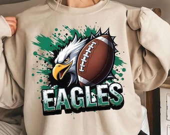 Eagles Game Day SVG PNG, Philadelphia Football Png, Game Day Shirt Png, Football Mascot Svg, Eagles Lover Gift, Sublimation Design Download