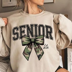 Senior 2026 Old School Camo PNG, Class of 2026 Shirt Png, Graduation 2026 Png, Camouflage Senior Sublimation Design, Digital Download, DTF