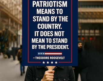 Znak protestu „Nie mój prezydent, sprzeciwiaj się faszyzmowi” DO DRUKU, Plakat antytrumpowski na marsz, Znak protestu aktywistów politycznych „Nie król”, Pobierz cyfrowo