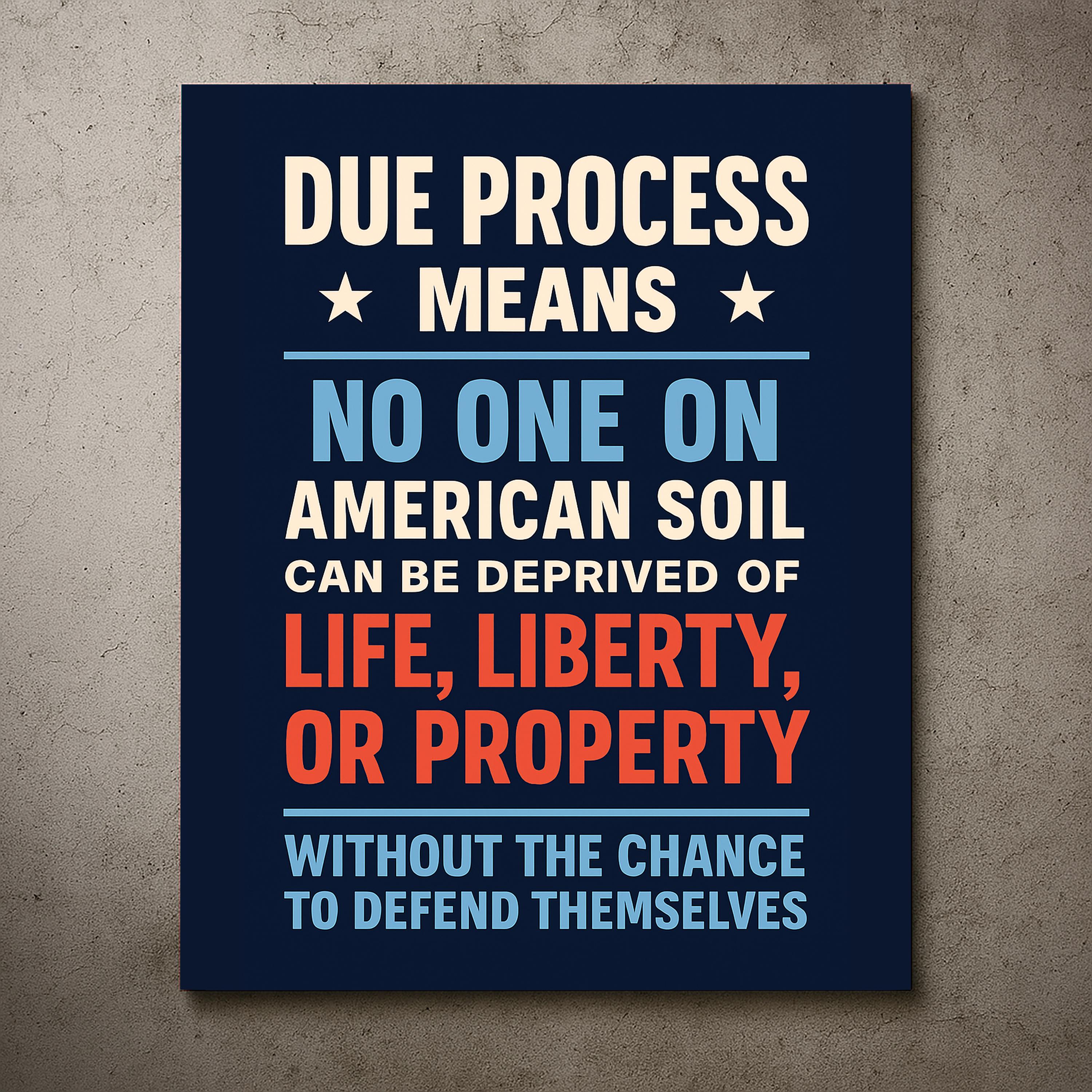 Discover Due Process Resist Fascist Protest Sign PRINTABLE, Anti-Trump Protest Poster Sign