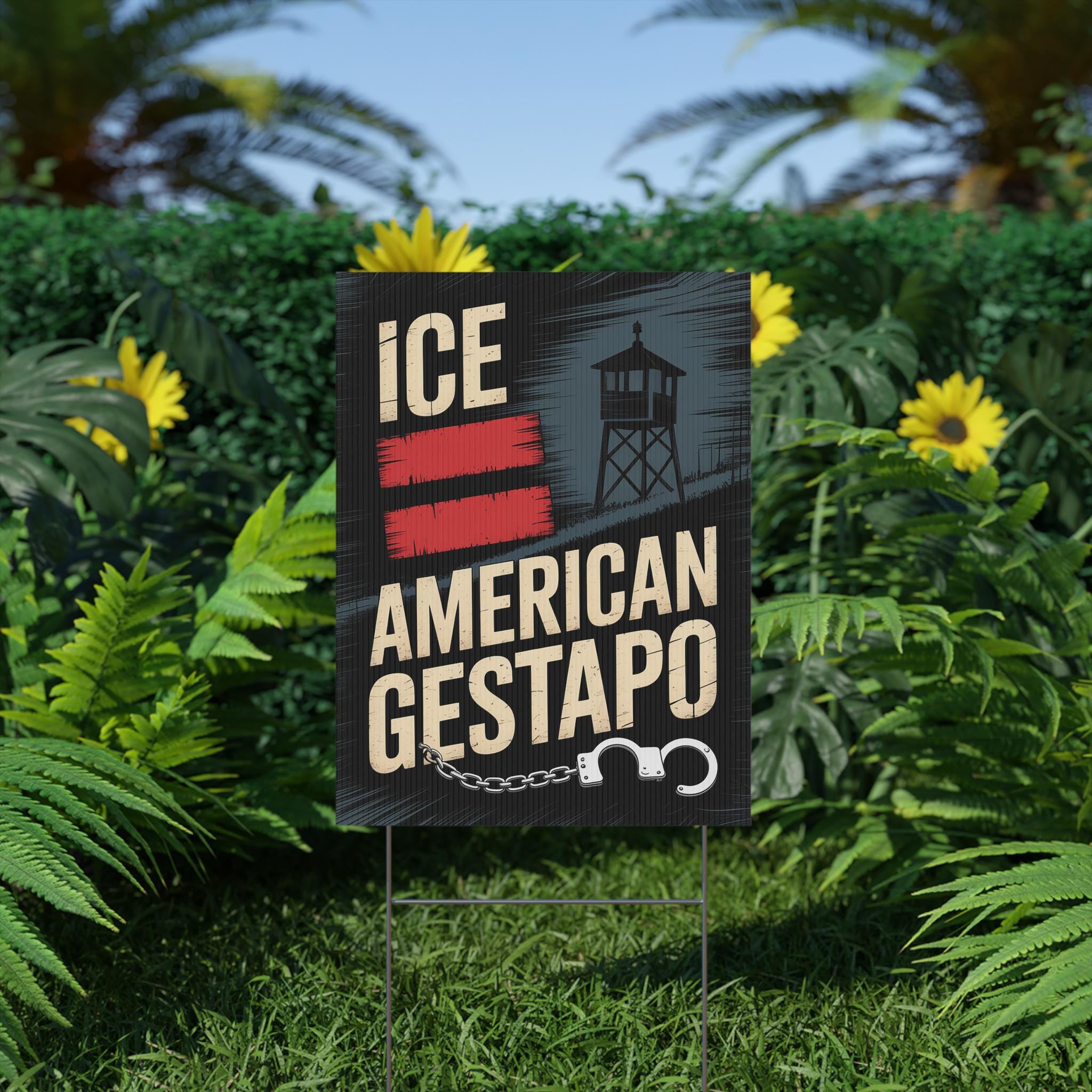 その他 ICE Abolish ICE Immigration Human Rights Protest Sign PRINTABLE, Anti