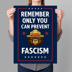 Keine Könige in Amerika seit 1776 Protestschild DRUCKBAR, Anti-Trumpf-Protestplakat für März, digitaler Download, Kundgebungsschild für politischen Aktivisten