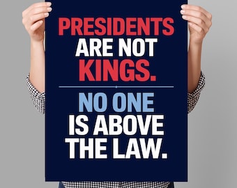 Presidents Are Not Kings Resist Protest Sign PRINTABLE, Anti-Trump Protest Poster For March, Digital Download, Political Activist Rally Sign