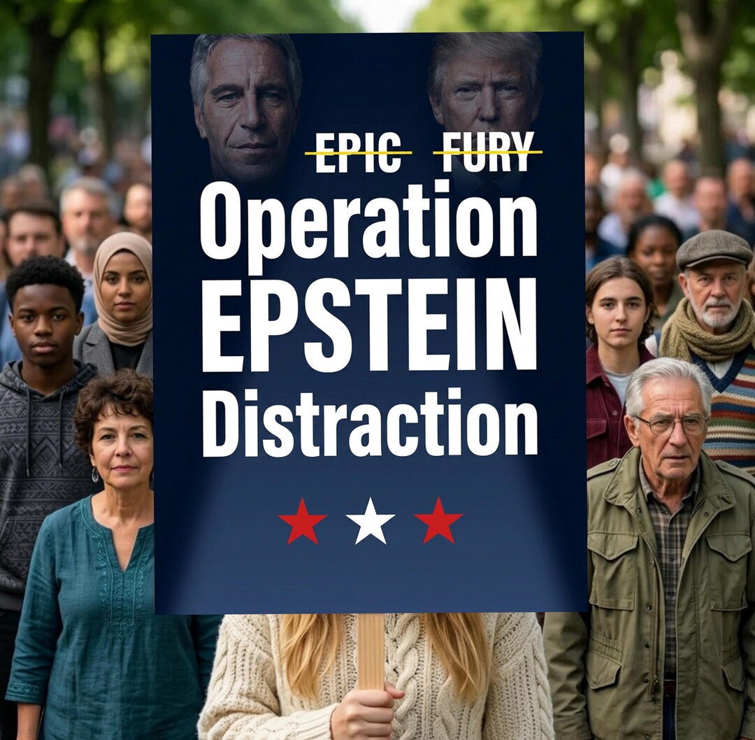 No Kings Protest Sign PRINTABLE, Anti-trump-epstein Distraction, Resist ...