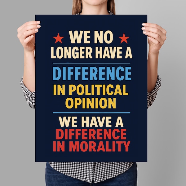 Difference Resist Fascist Protest Sign PRINTABLE, Anti-Trump Protest Poster Sign For March, Digital Download, Political Activist Rally Sign